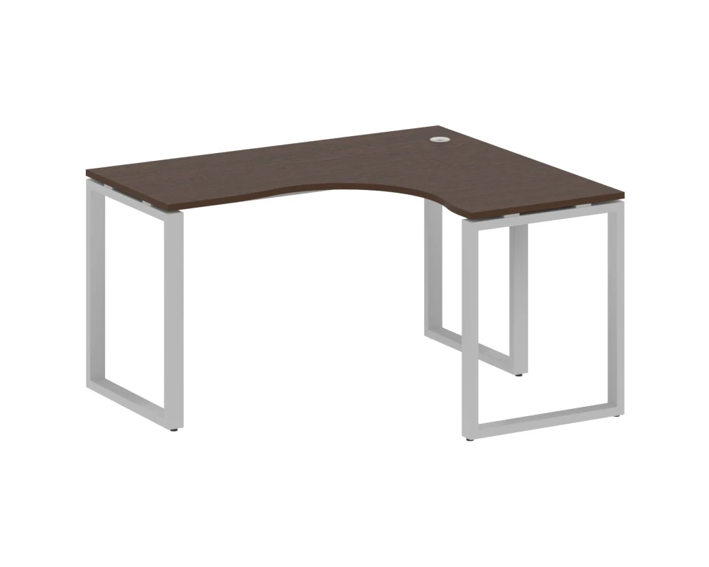 Стол офисный угловой правый на О-образном м/к 140x120x75 Метал Систем / Metal System