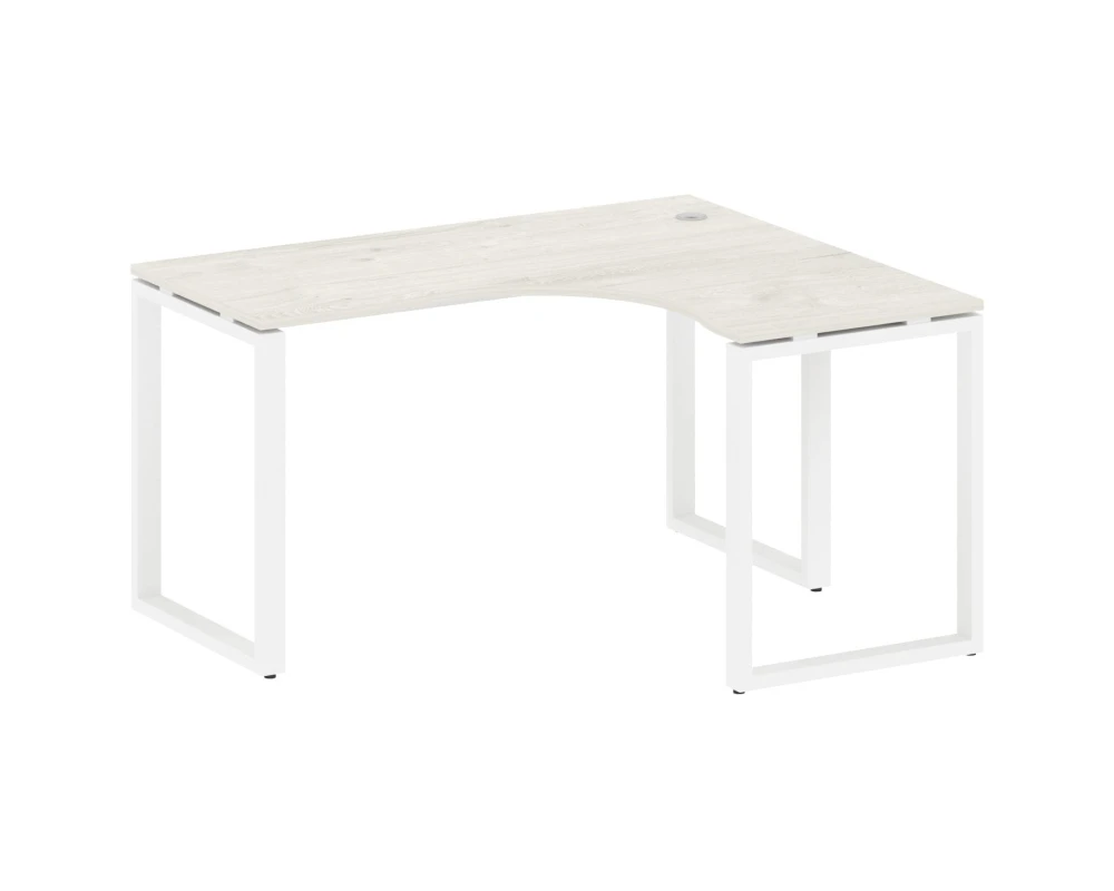 Стол офисный угловой правый на О-образном м/к 140x120x75 Метал Систем / Metal System