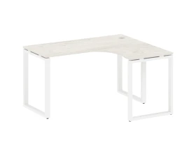 Стол офисный угловой правый на О-образном м/к 140x120x75 Метал Систем / Metal System images