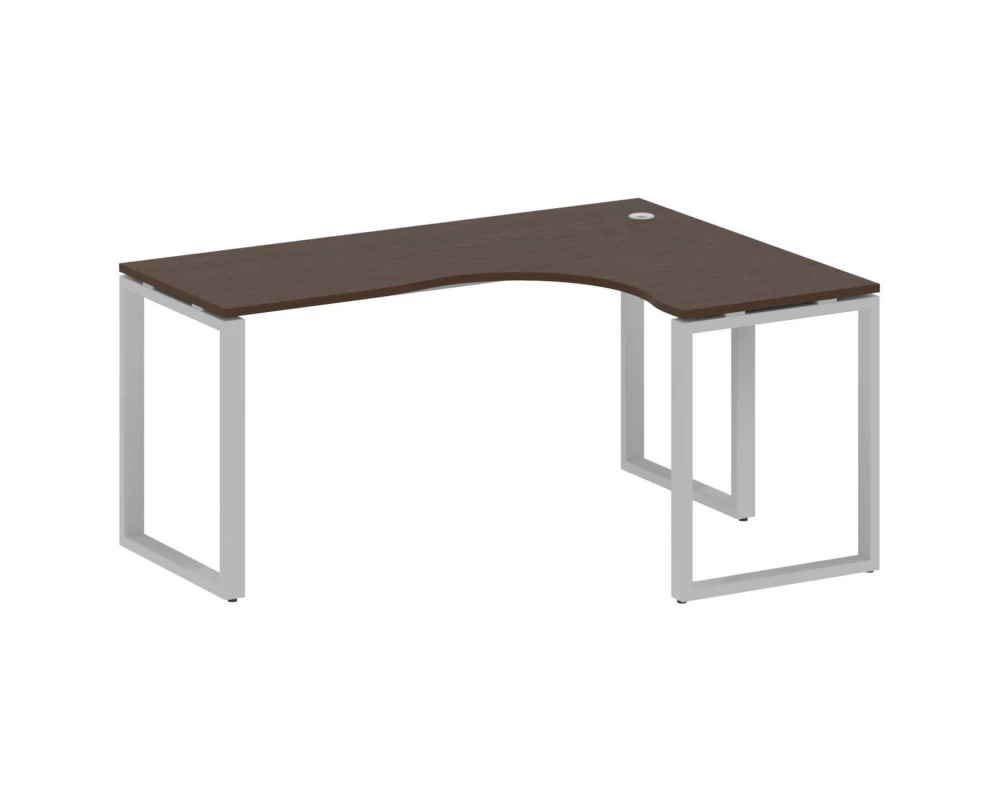 Стол криволинейный правый на О-образном м/к 160x120x75 Metal System