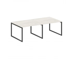 Перег. стол (2 столешницы) на О-образном м/к 2400x1235x750 Metal System Quattro 4x4 images