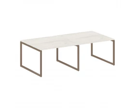 Перег. стол (2 столешницы) на О-образном м/к 2400x1235x750 Metal System Quattro 4x4 images