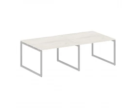 Перег. стол (2 столешницы) на О-образном м/к 2400x1235x750 Metal System Quattro 4x4 images