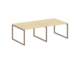 Перег. стол (2 столешницы) на О-образном м/к 2400x1235x750 Metal System Quattro 4x4 images