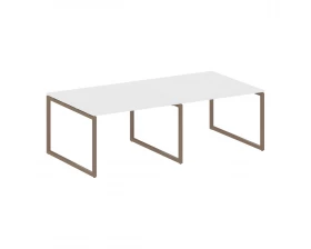 Перег. стол (2 столешницы) на О-образном м/к 2400x1235x750 Metal System Quattro 4x4 images
