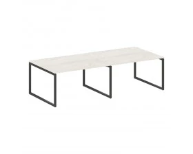 Перег. стол (2 столешницы) на О-образном м/к 2800x1235x750 Metal System Quattro 4x4 images