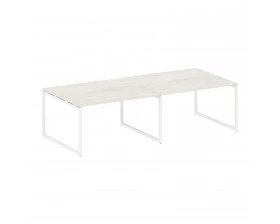 Перег. стол (2 столешницы) на О-образном м/к 2800x1235x750 Metal System Quattro 4x4 images