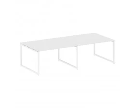 Перег. стол (2 столешницы) на О-образном м/к 2800x1235x750 Metal System Quattro 4x4 images