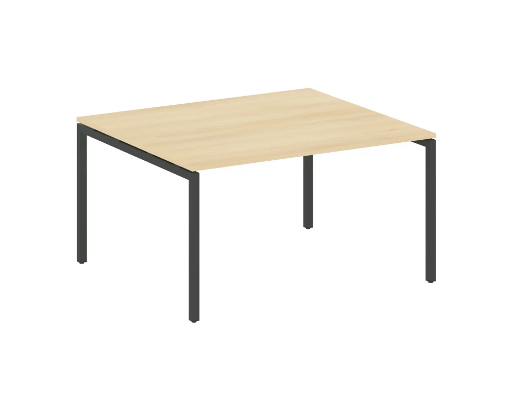 Переговорный стол (1 столешница) на П-образном м/к 1400x1235x750 Metal System Quattro 4x4