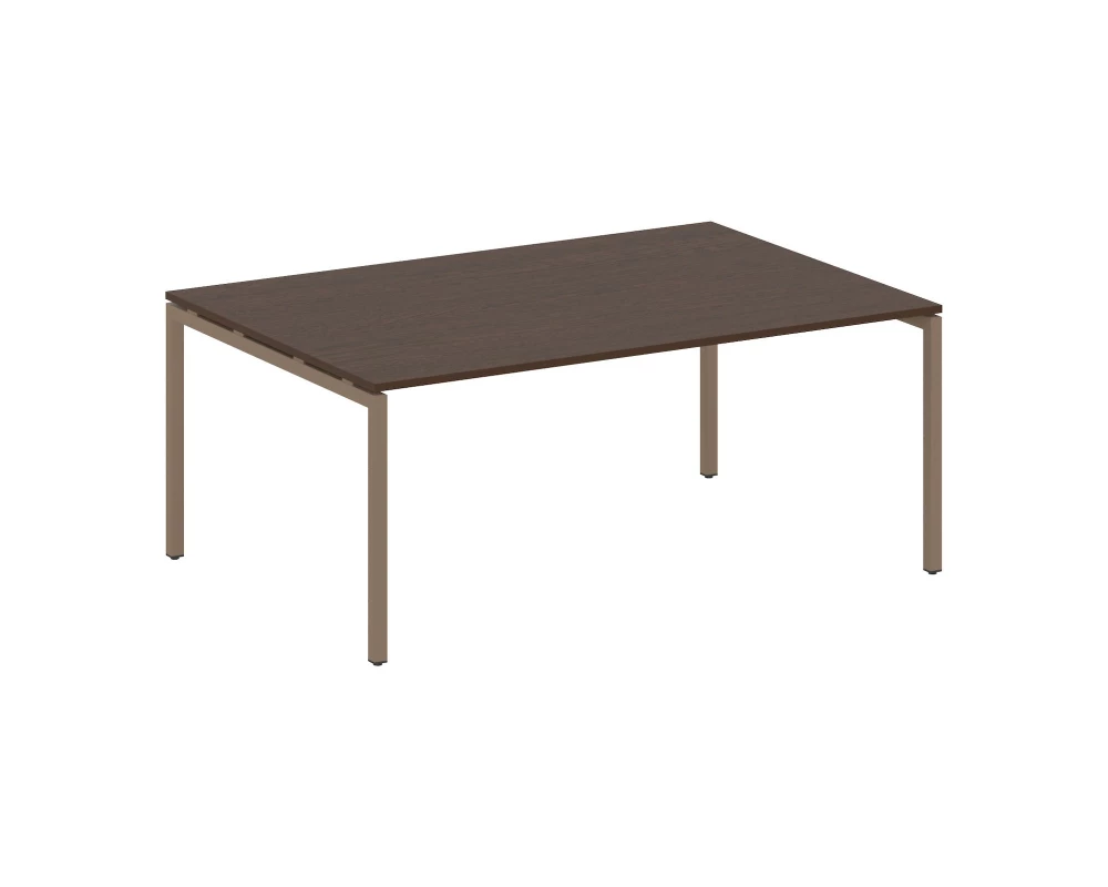 Переговорный стол (1 столешница) на П-образном м/к 1800x1235x750 Metal System Quattro 4x4