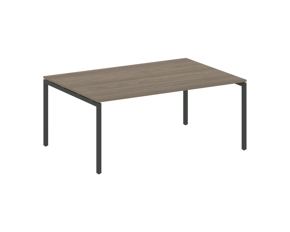 Переговорный стол (1 столешница) на П-образном м/к 1800x1235x750 Metal System Quattro 4x4