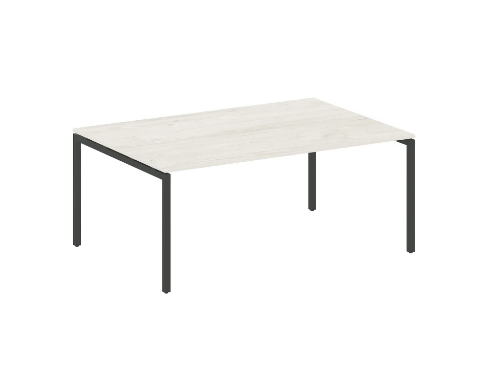 Переговорный стол (1 столешница) на П-образном м/к 1800x1235x750 Metal System Quattro 4x4