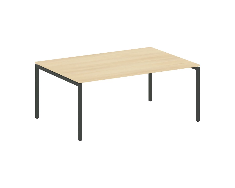 Переговорный стол (1 столешница) на П-образном м/к 1800x1235x750 Metal System Quattro 4x4