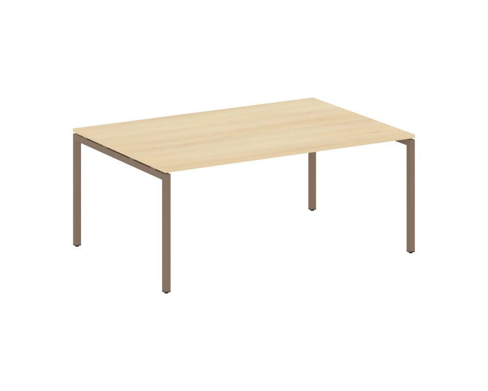 Переговорный стол (1 столешница) на П-образном м/к 1800x1235x750 Metal System Quattro 4x4