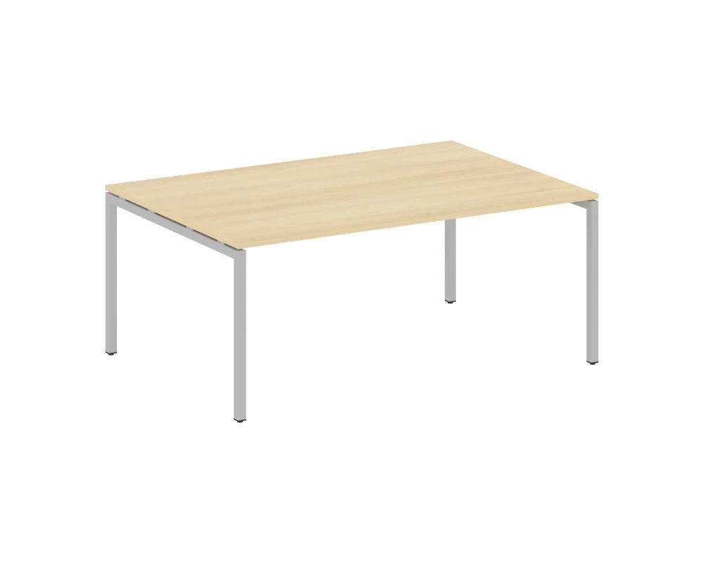 Переговорный стол (1 столешница) на П-образном м/к 1800x1235x750 Metal System Quattro 4x4