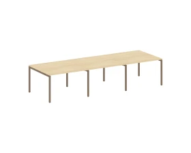 Переговорный стол (3 столешницы) на П-оразном м/к 3600x1235x750 Метал Систем Куатро 4х4 / Metal System Quattro 4x4 images