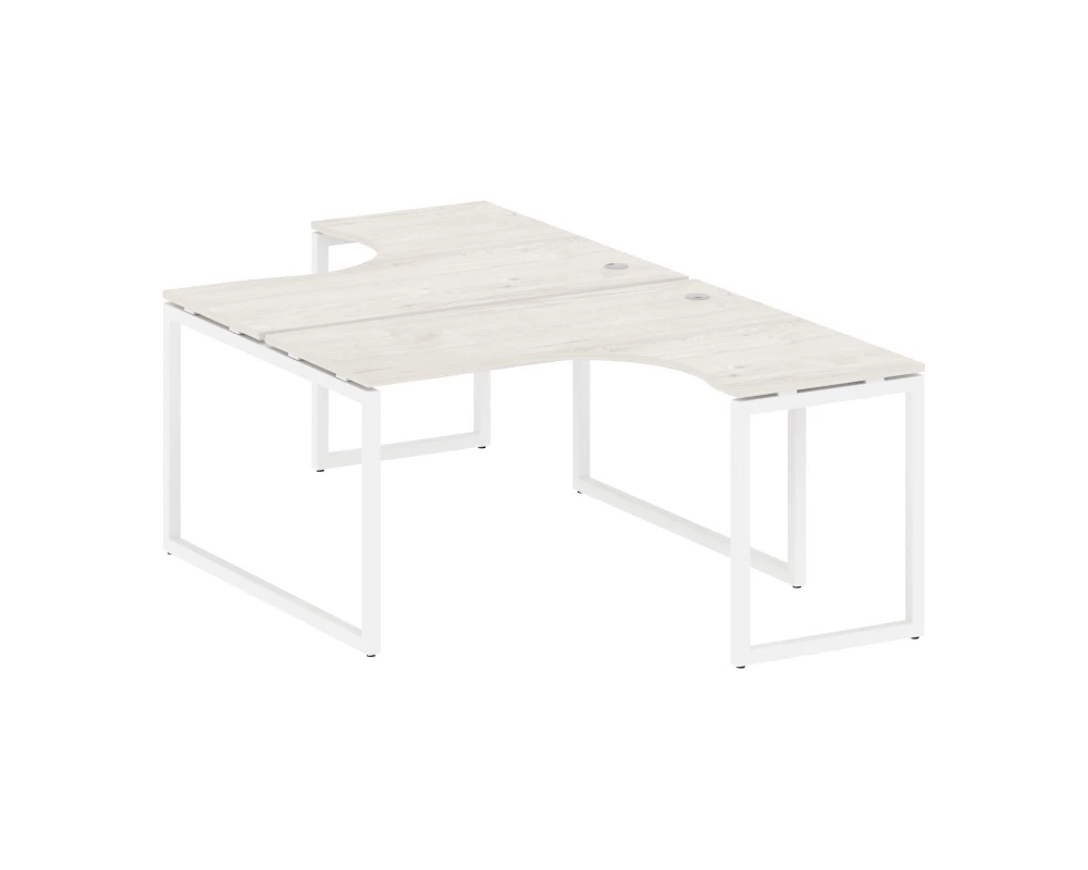 Рабочая станция криволинейная на О-образном м/к 1400x2435x750 Metal System Quattro 4x4