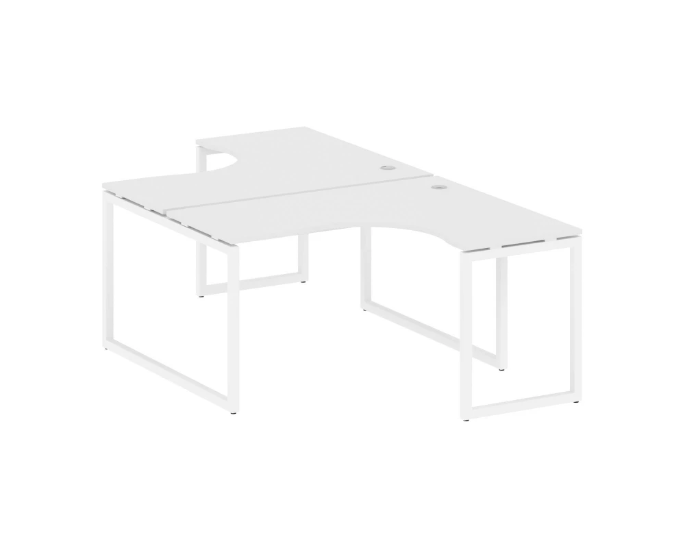 Рабочая станция криволинейная на О-образном м/к 1400x2435x750 Metal System Quattro 4x4