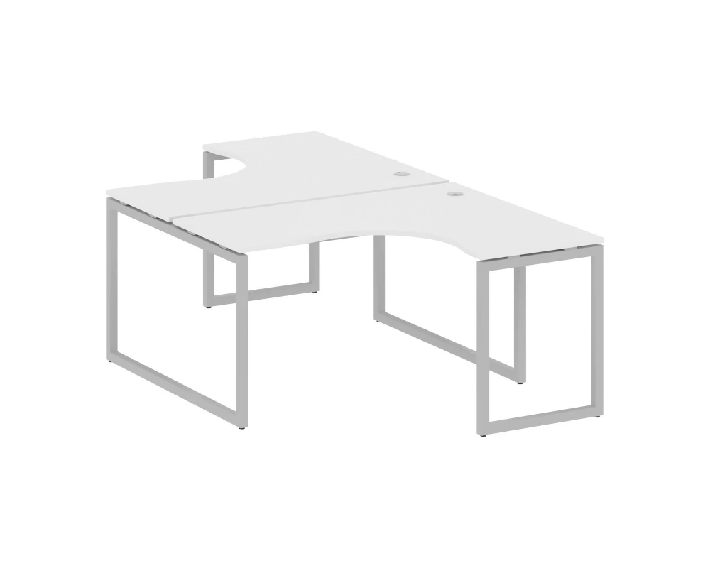 Рабочая станция криволинейная на О-образном м/к 1400x2435x750 Metal System Quattro 4x4