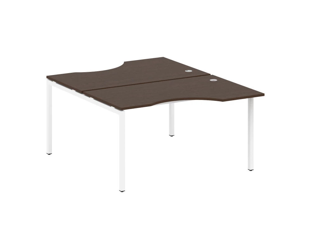 Рабочая станция криволинейная на П-образном м/к 1400x1835x750 Metal System Quattro 4x4