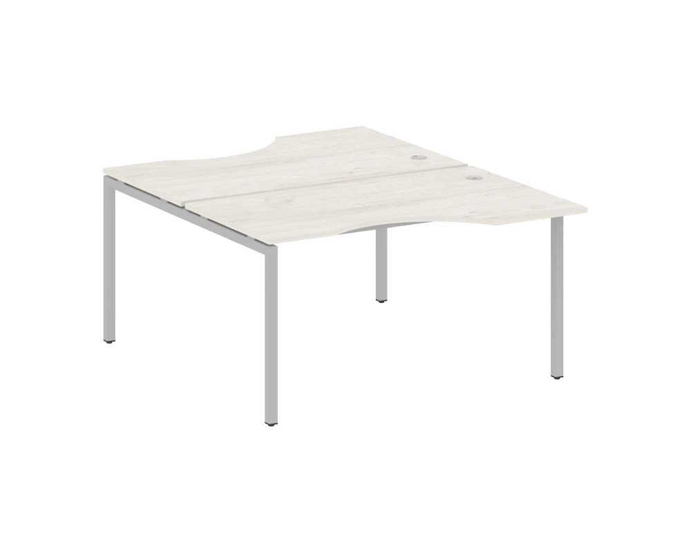 Рабочая станция криволинейная на П-образном м/к 1400x1835x750 Metal System Quattro 4x4