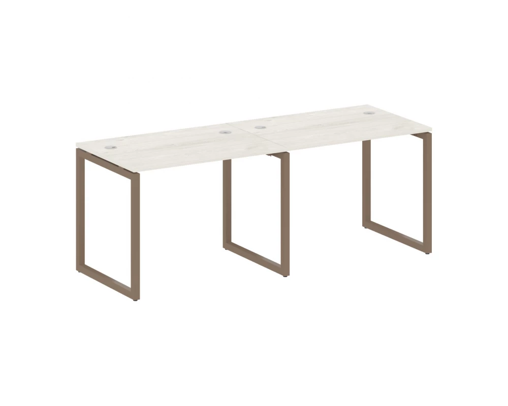 Рабочая станция на 2 места на О-образном м/к 2000x720x750 Metal System Quattro 4x4