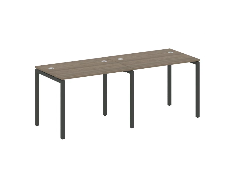 Рабочая станция на 2 места на П-образном м/к 2000x720x750 Metal System Quattro 4x4