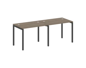 Рабочая станция на 2 места на П-образном м/к 2000x720x750 Metal System Quattro 4x4 images