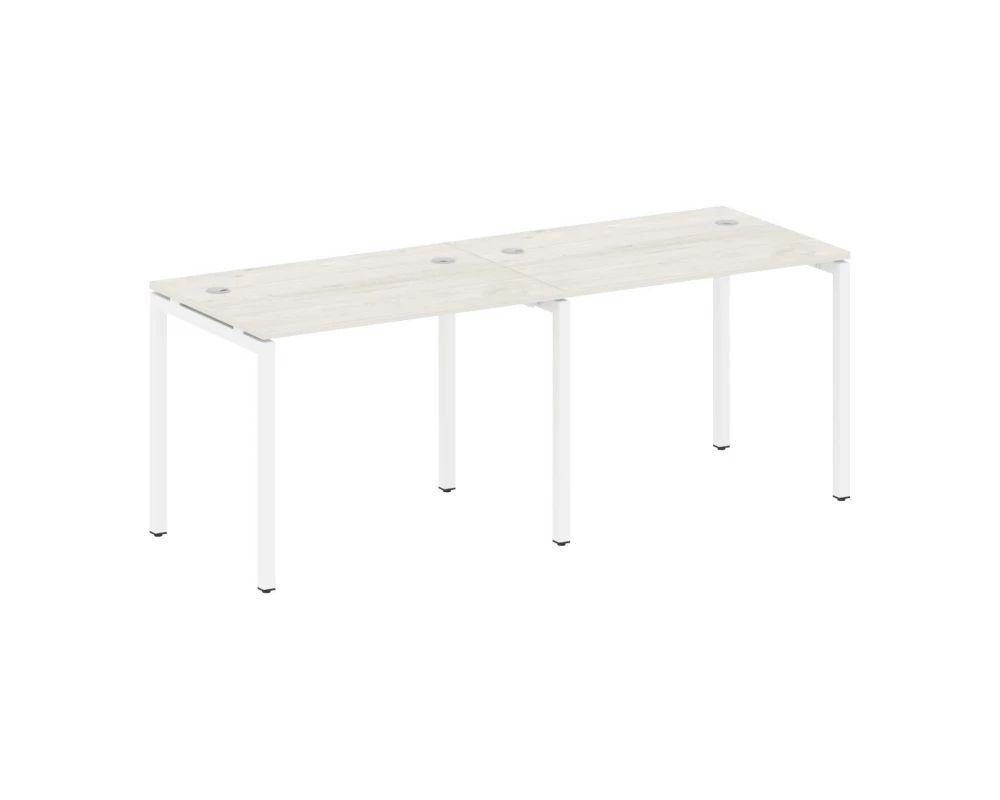 Рабочая станция на 2 места на П-образном м/к 2000x720x750 Metal System Quattro 4x4