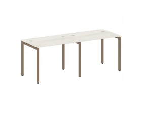 Рабочая станция на 2 места на П-образном м/к 2000x720x750 Metal System Quattro 4x4 images