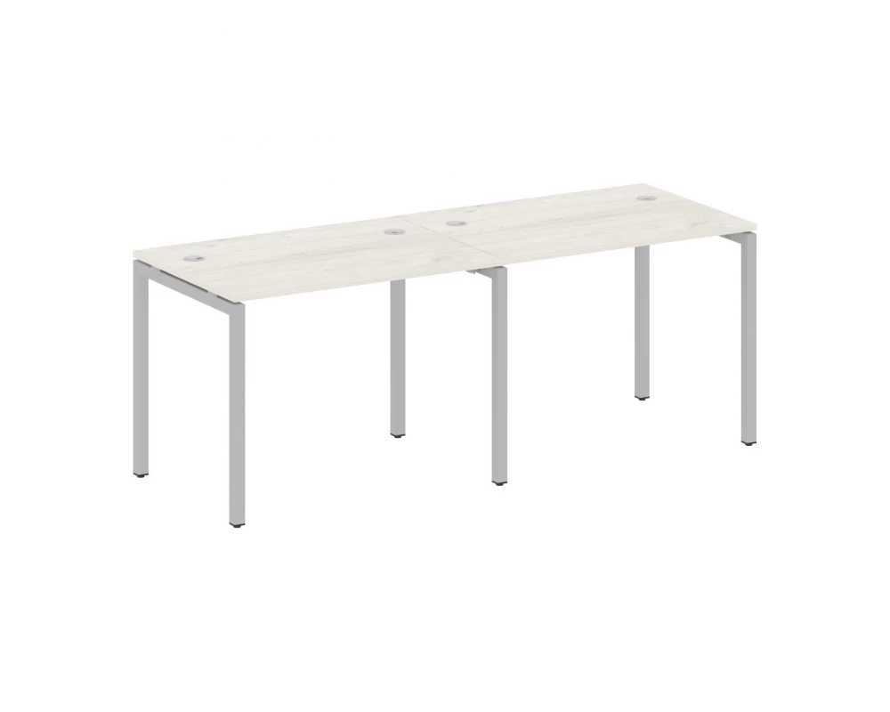 Рабочая станция на 2 места на П-образном м/к 2000x720x750 Metal System Quattro 4x4