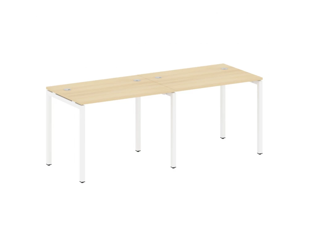 Рабочая станция на 2 места на П-образном м/к 2000x720x750 Metal System Quattro 4x4