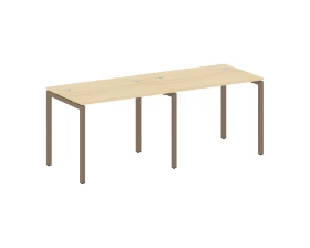 Рабочая станция на 2 места на П-образном м/к 2000x720x750 Metal System Quattro 4x4 images