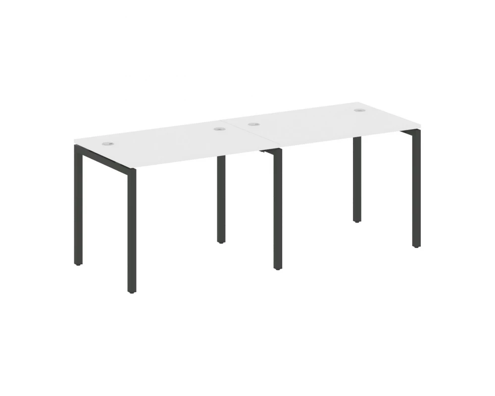 Рабочая станция на 2 места на П-образном м/к 2000x720x750 Metal System Quattro 4x4