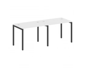 Рабочая станция на 2 места на П-образном м/к 2000x720x750 Metal System Quattro 4x4 images