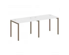 Рабочая станция на 2 места на П-образном м/к 2000x720x750 Metal System Quattro 4x4 images