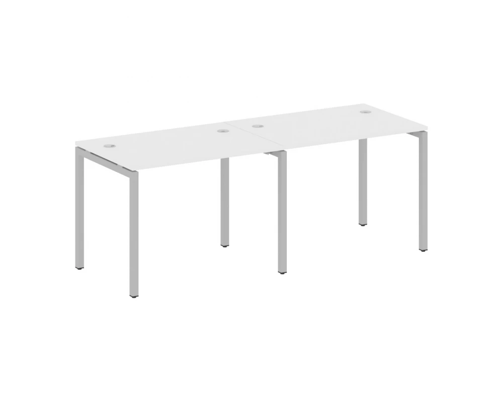 Рабочая станция на 2 места на П-образном м/к 2000x720x750 Metal System Quattro 4x4