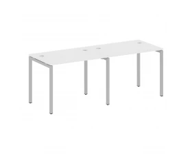 Рабочая станция на 2 места на П-образном м/к 2000x720x750 Metal System Quattro 4x4 images