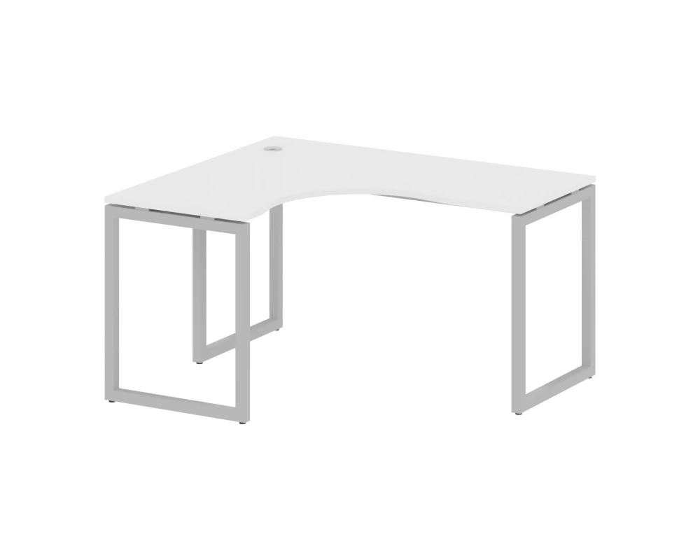 Стол криволинейный левый на О-образном м/к 1400x1200x750 Metal System Quattro 4x4