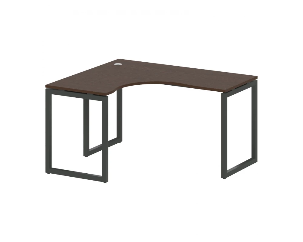 Стол криволинейный левый на О-образном м/к 1400x1200x750 Metal System Quattro 4x4