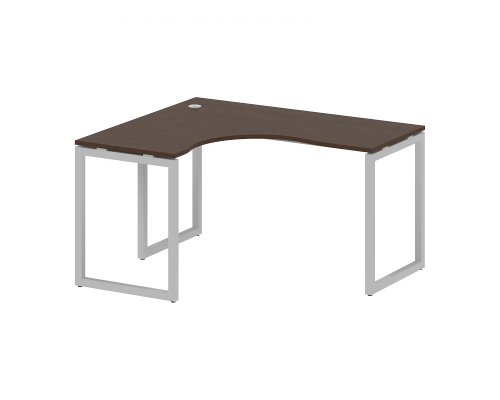 Стол криволинейный левый на О-образном м/к 1400x1200x750 Metal System Quattro 4x4