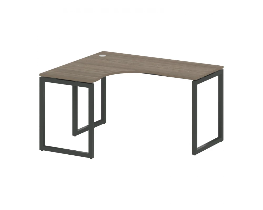 Стол криволинейный левый на О-образном м/к 1400x1200x750 Metal System Quattro 4x4