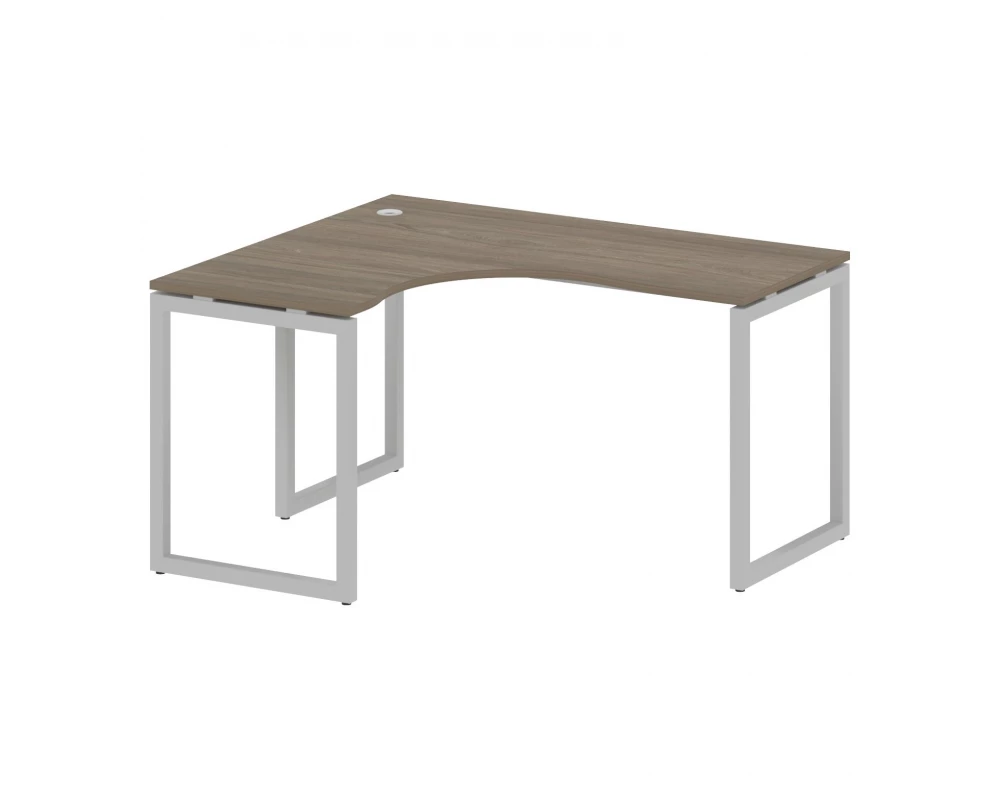 Стол криволинейный левый на О-образном м/к 1400x1200x750 Metal System Quattro 4x4