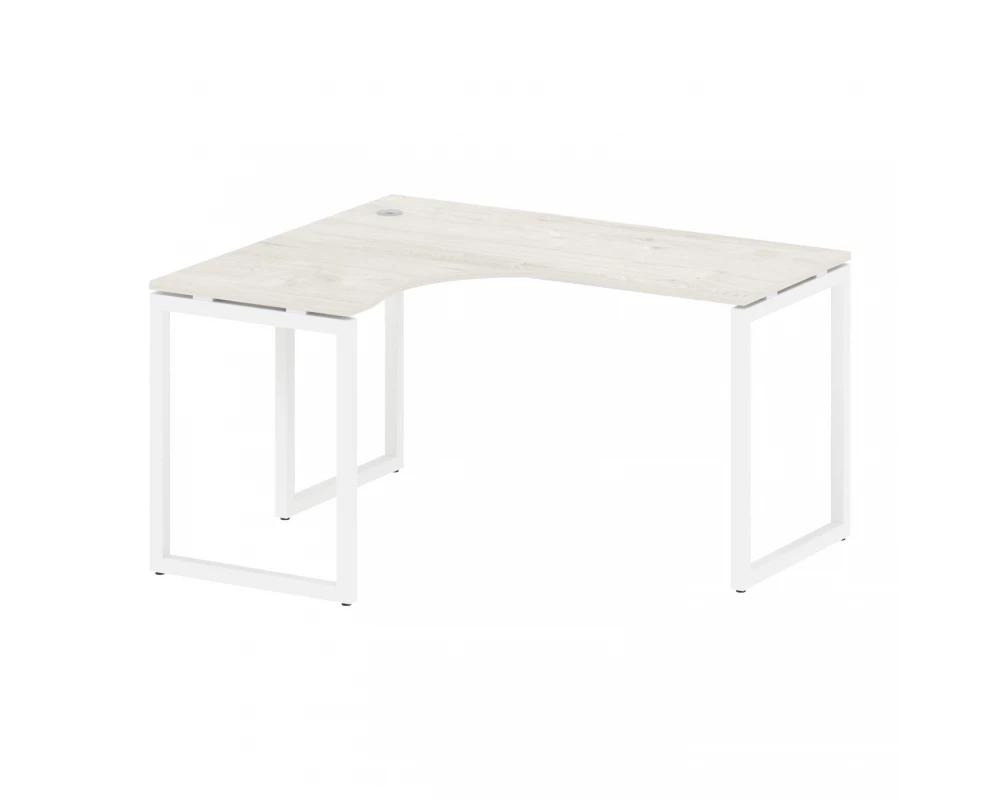 Стол криволинейный левый на О-образном м/к 1400x1200x750 Metal System Quattro 4x4