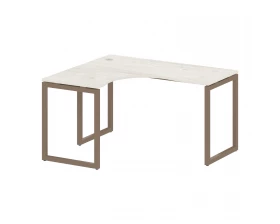 Стол криволинейный левый на О-образном м/к 1400x1200x750 Metal System Quattro 4x4 images