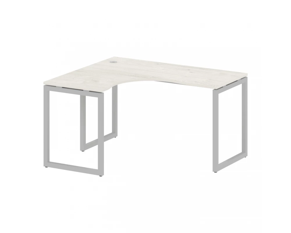 Стол криволинейный левый на О-образном м/к 1400x1200x750 Metal System Quattro 4x4