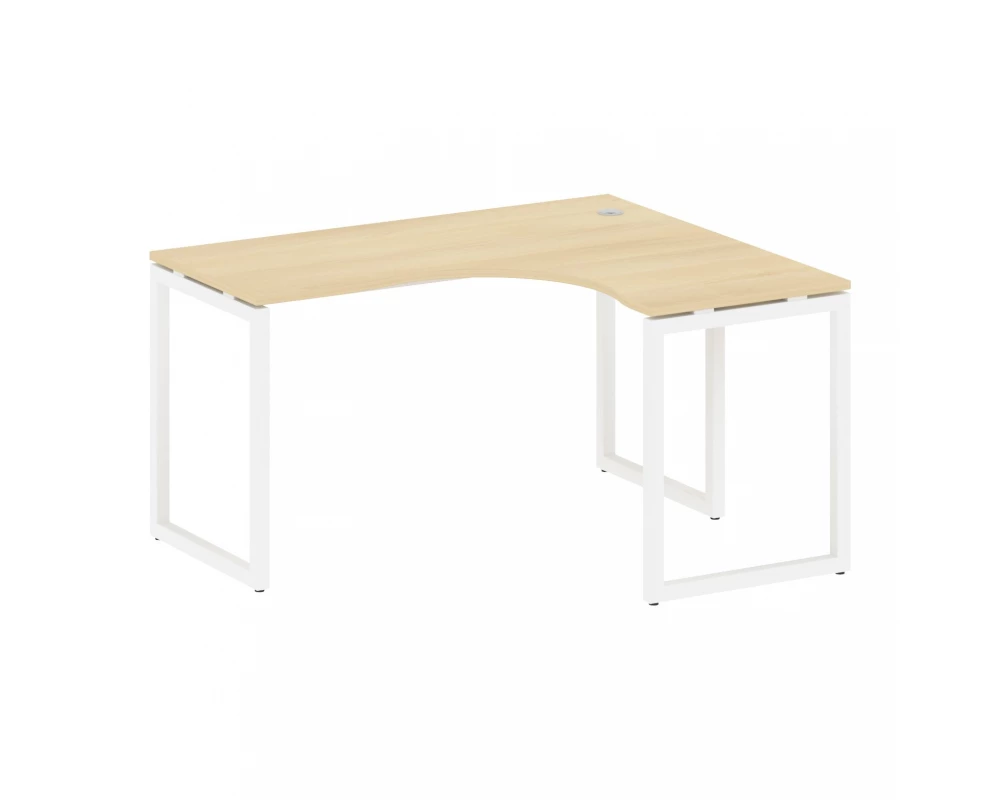 Стол криволинейный левый на О-образном м/к 1400x1200x750 Metal System Quattro 4x4