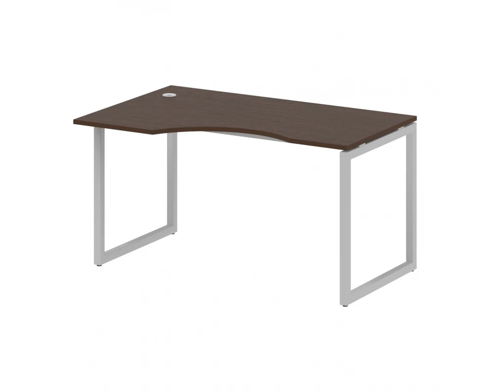 Стол криволинейный левый на О-образном м/к 1400x900x750 Metal System Quattro 4x4