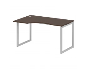 Стол криволинейный левый на О-образном м/к 1400x900x750 Metal System Quattro 4x4 images