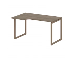 Стол криволинейный левый на О-образном м/к 1400x900x750 Metal System Quattro 4x4 images